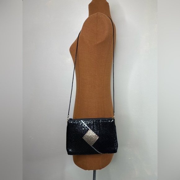 Small Vintage RETRO Metal Beaded Shoulder Crossbody Handbag Purse Evening Bag - Picture 3 of 9